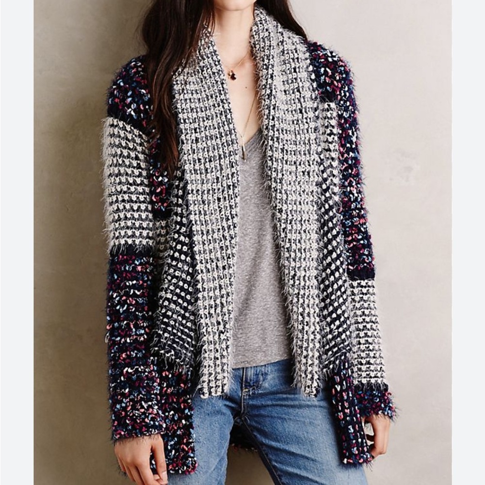 Le Fee Verte Shawled Confetti Cardigan
